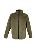 Veste polaire sherpa kaki à détails contrastés - Tom Smith
