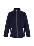 Veste polaire sherpa bleu marine et beige à détails contrastés - La Marinière par SOGEMA