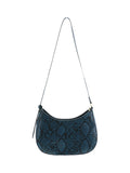 Sac effet python bleu canard - Nina Casari