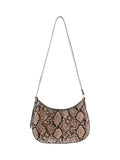 Sac effet python taupe - Nina Casari