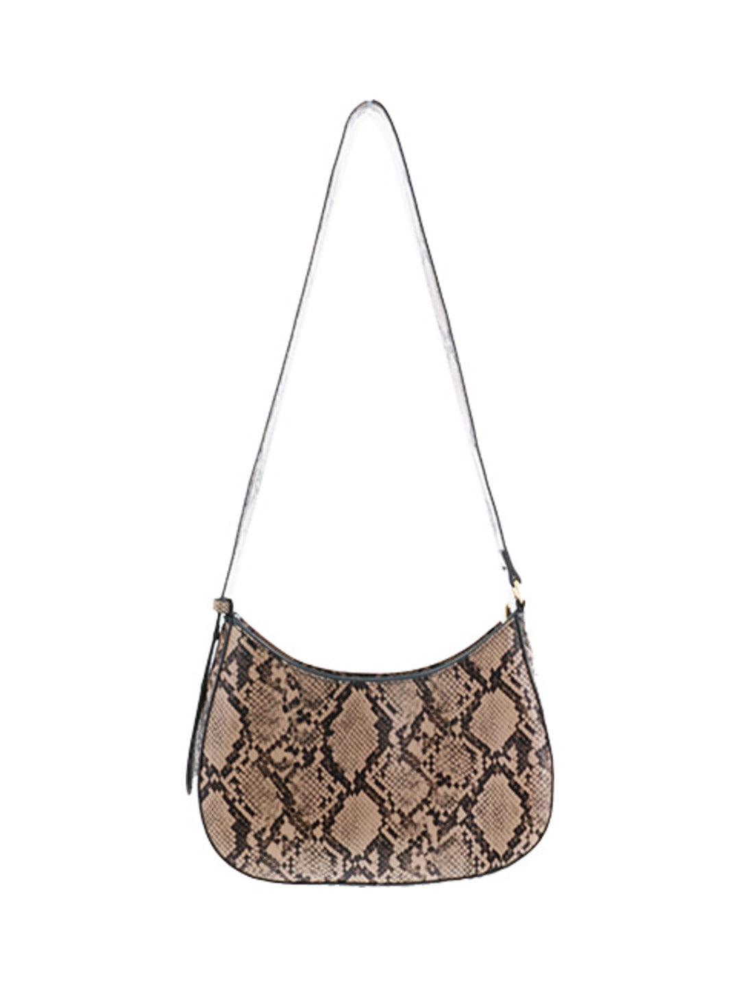 Sac effet python taupe - Nina Casari