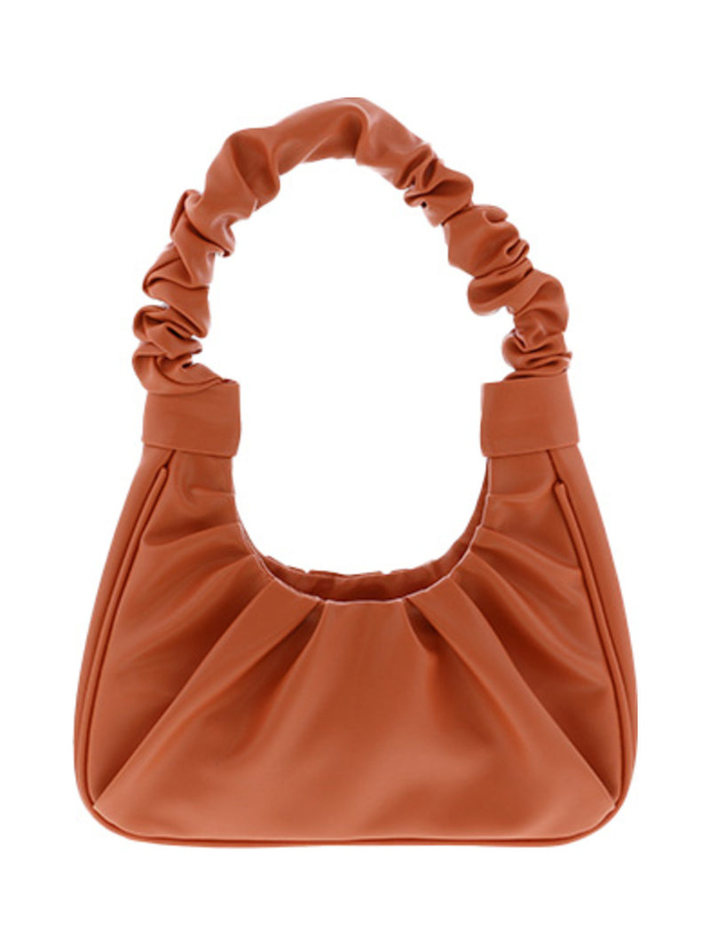 Sac baguette froncé corail - Nina Casari