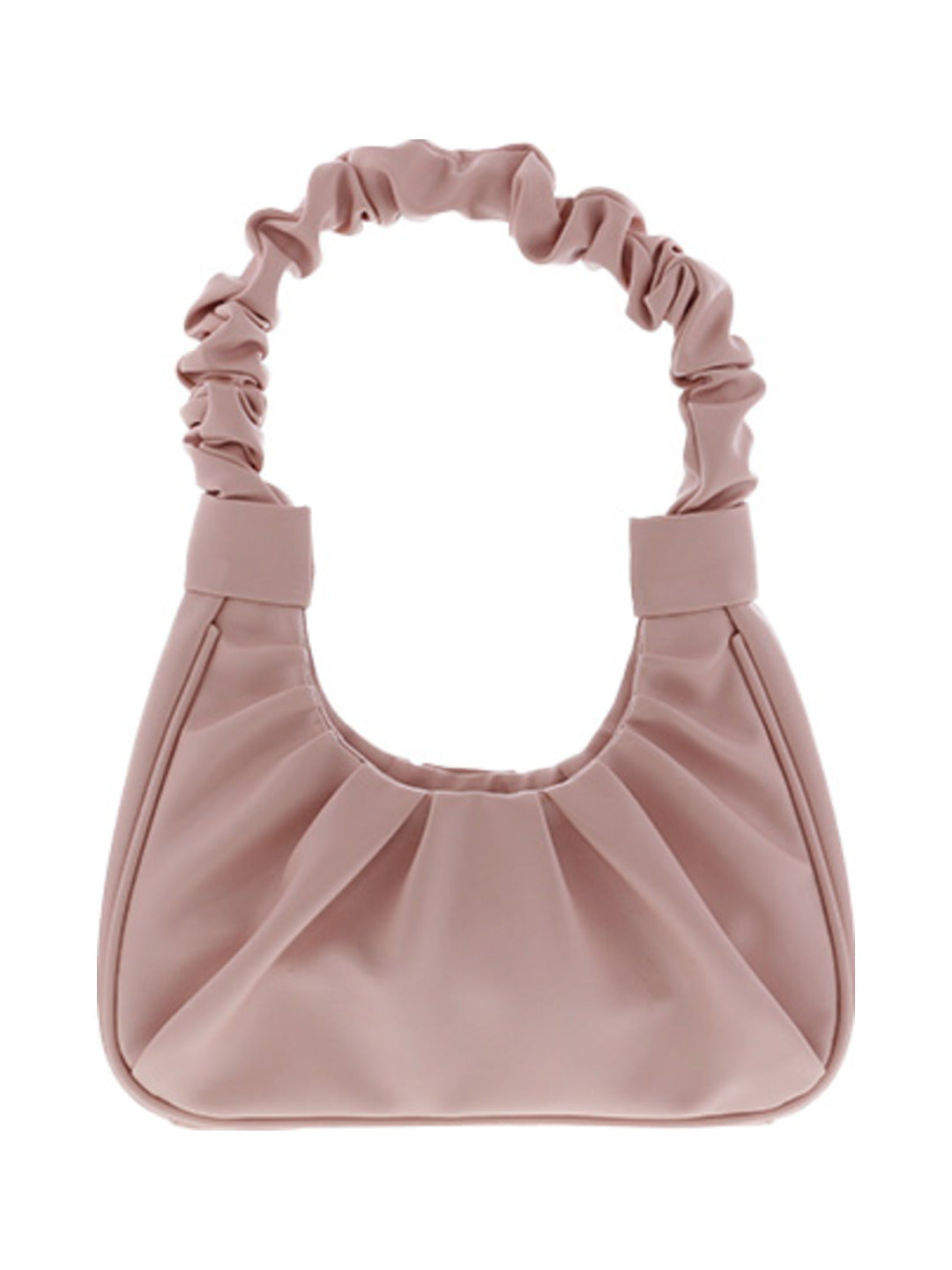 Sac baguette froncé rose - Nina Casari