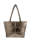 Tote bag matelassé métallisé bronze bronze - Nina Casari