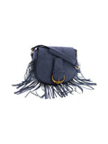 Sac bandoulière en suédine marine - Nina Casari