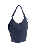 Sac seau en suédine marine - Nina Casari
