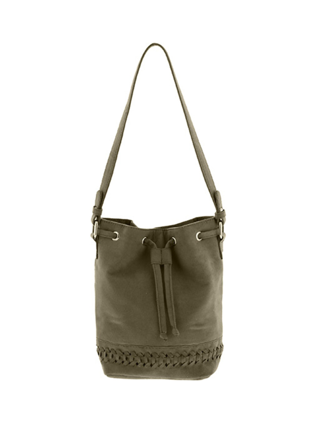 Sac seau avec cordon de serrage kaki - Nina Casari