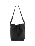 Sac seau avec cordon de serrage noir - Nina Casari