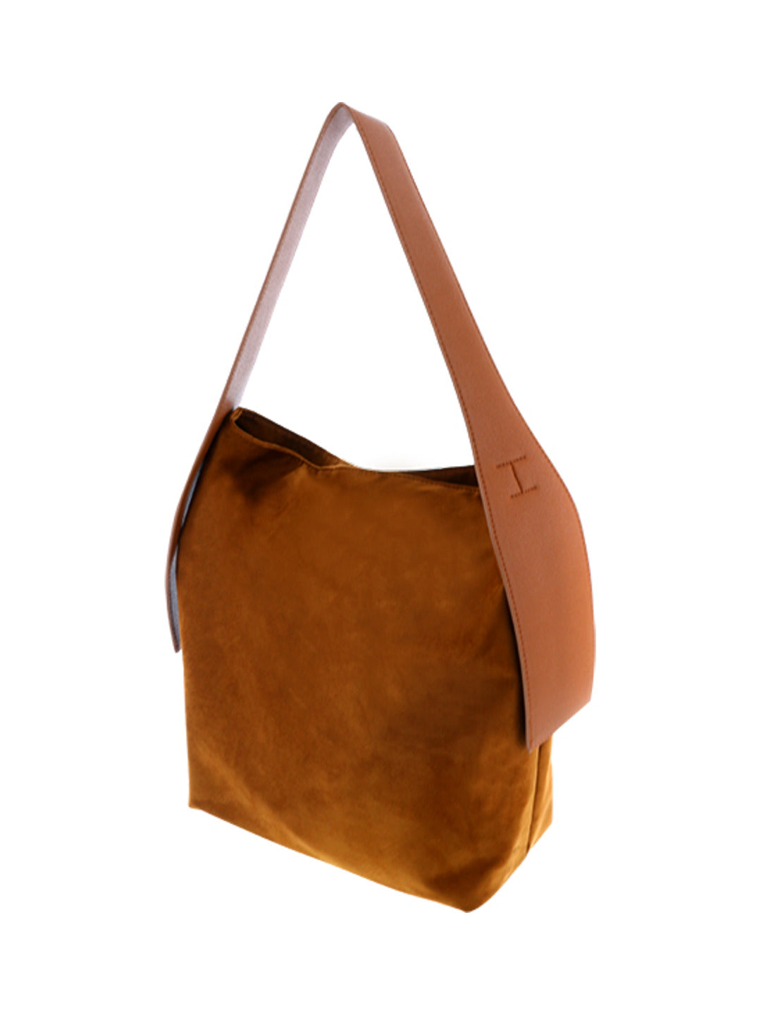 Sac seau en suédine camel - Nina Casari
