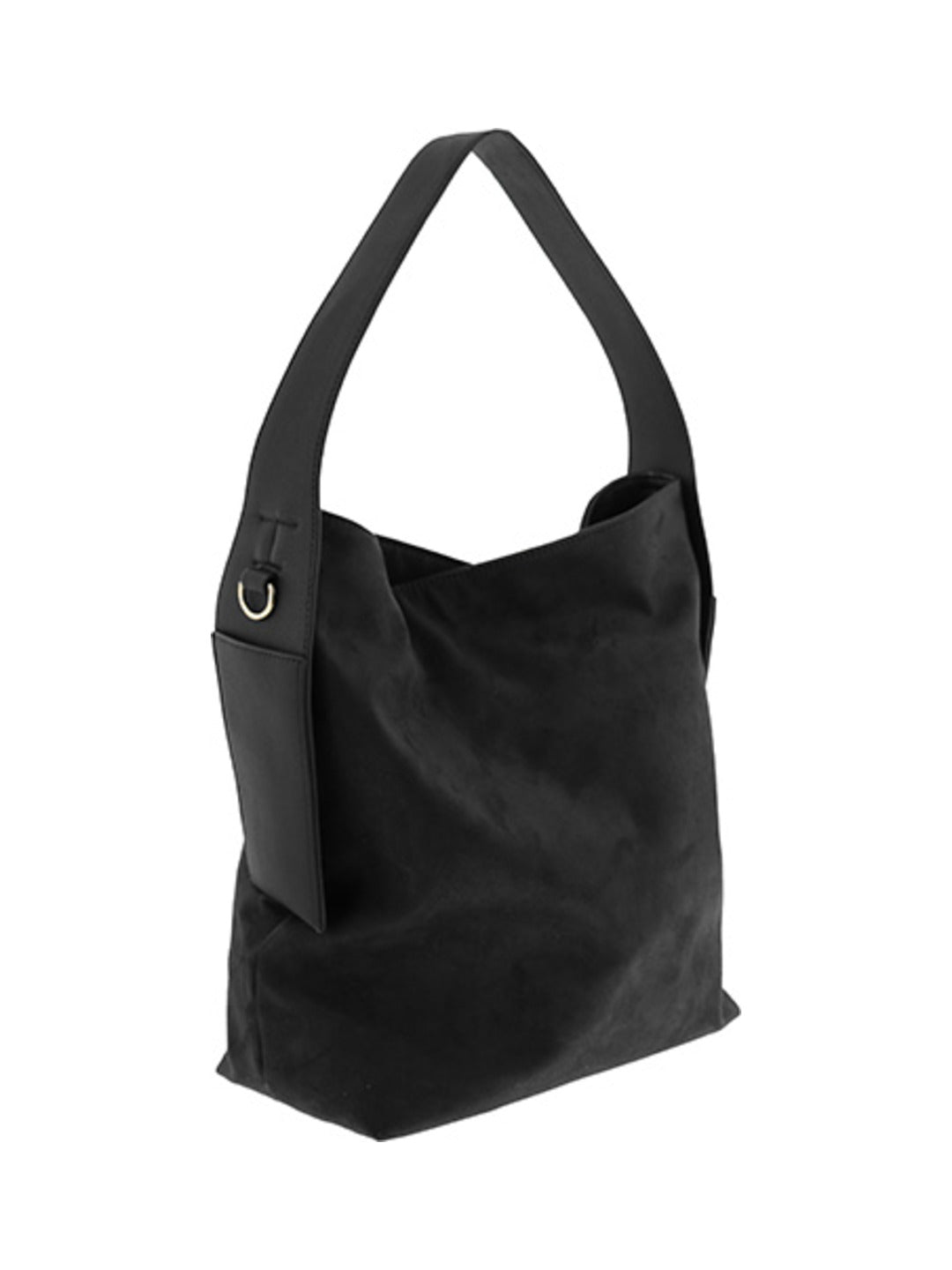 Sac seau en suédine noir - Nina Casari