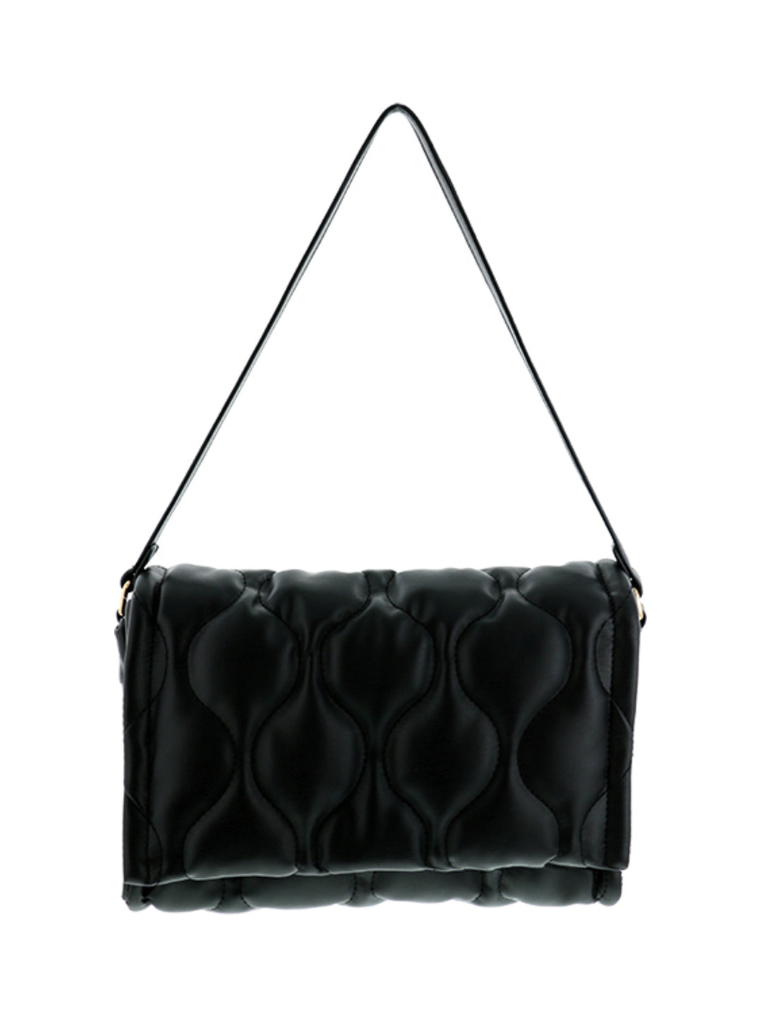 Sac bandoulière matelassé noir - Nina Casari
