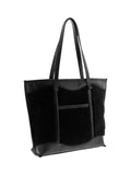 Sac cabas effet fourrure - nina casari noir - Nina Casari