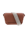 Sac bandoulière à anse en jacquard rose - Nina Casari