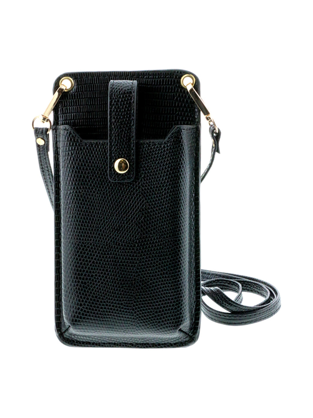 Etui de téléphone texturé noir - Nina Casari