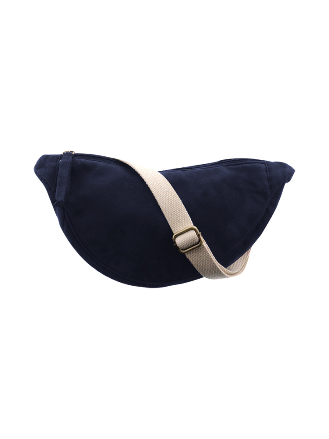 Sac banane en suédine marine - Nina Casari