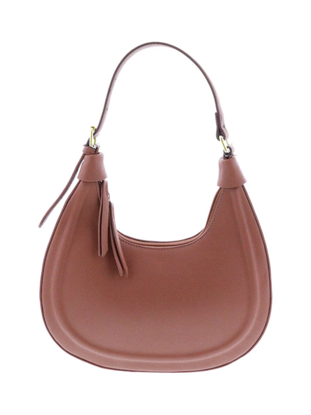 Sac porté épaule zippé rose - Nina Casari