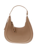 Sac porté épaule zippé marron - Nina Casari
