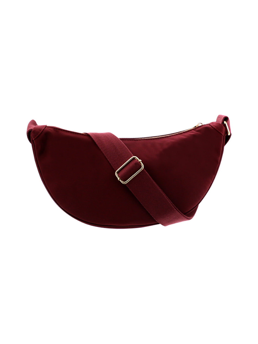 Sac banane en tissu bordeaux - Nina Casari