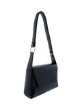 Sac bandoulière effet lisse noir - Nina Casari