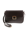 Sac bandoulière marron fonce chocolat - Nina Casari