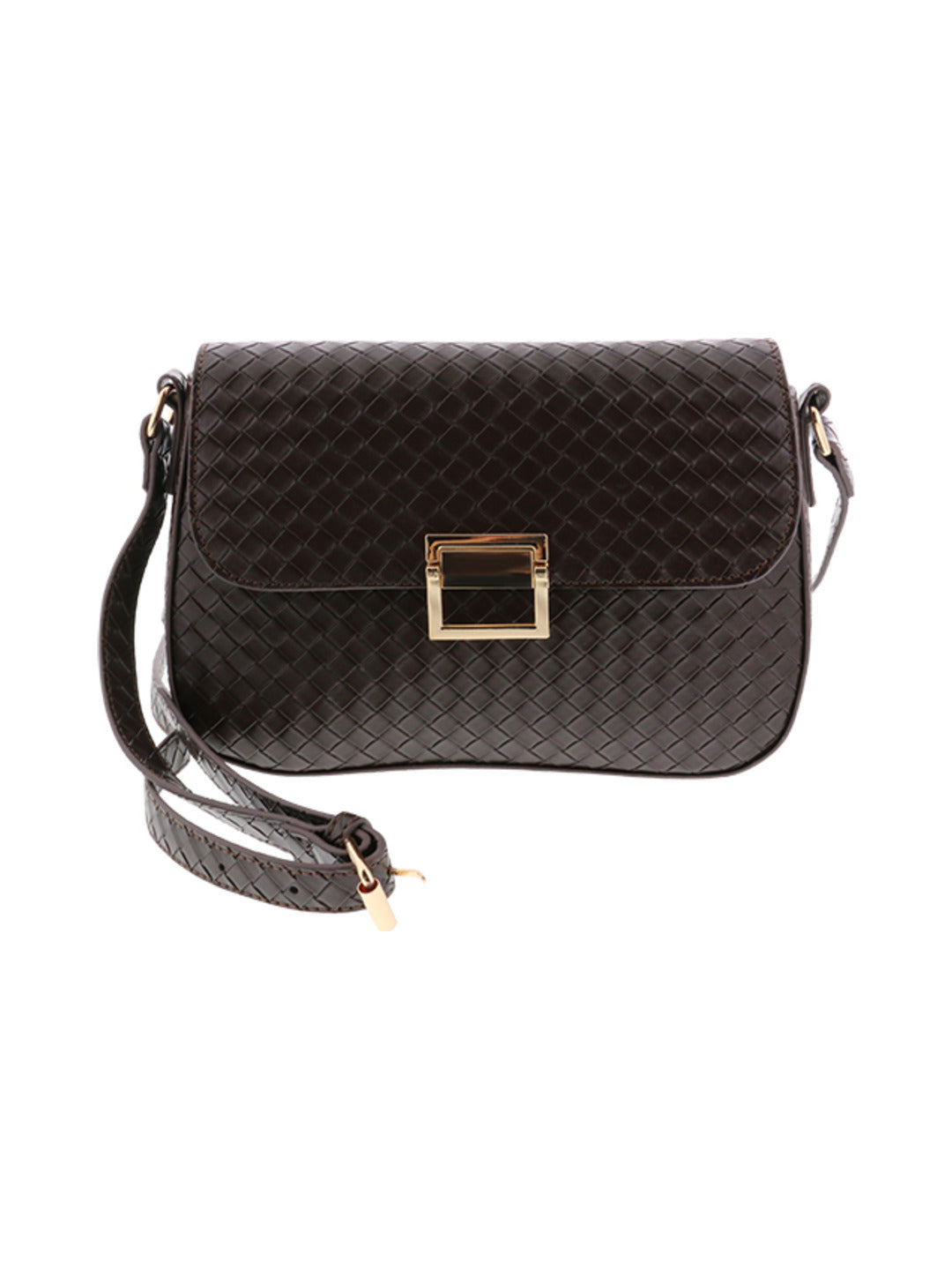 Sac bandoulière marron fonce chocolat - Nina Casari