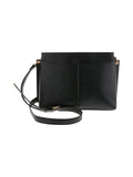 Sac bandoulière effet peau de serpent noir - Nina Casari