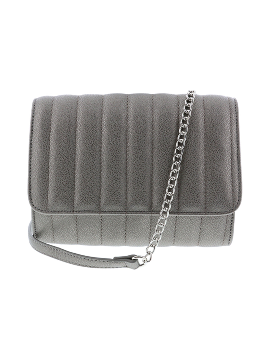 Sac bandoulière matelasse irisé argent - Nina Casari