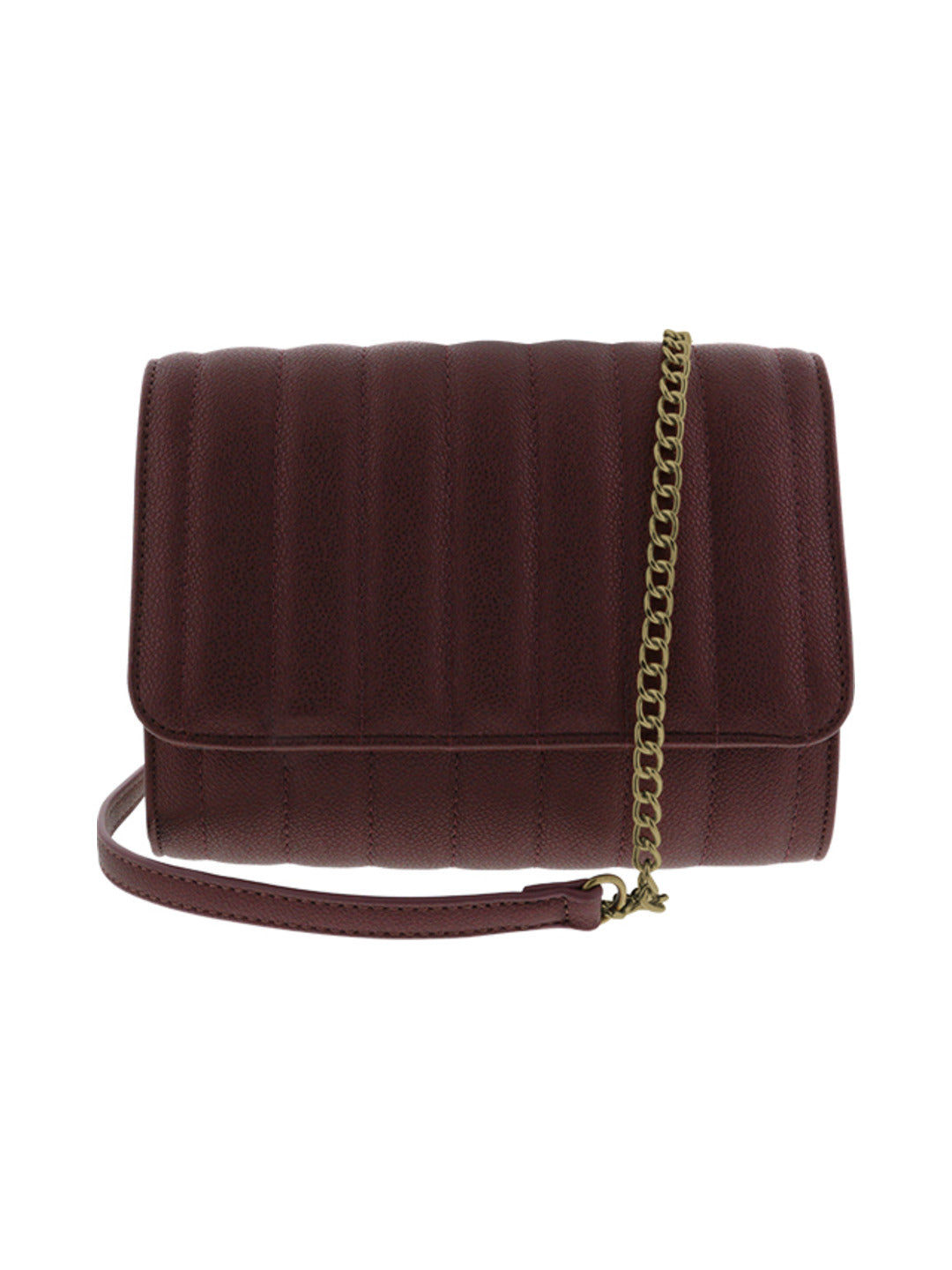 Sac bandoulière matelasse irisé bordeaux - Nina Casari