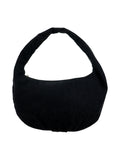 Sac hobo en velours côtelé noir - Nina Casari