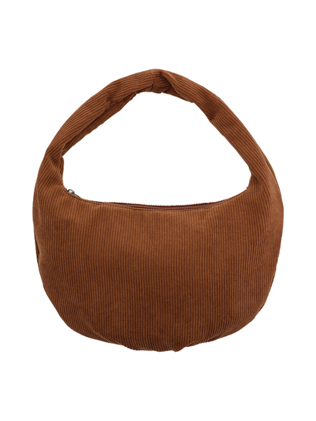 Sac hobo en velours côtelé camel - Nina Casari