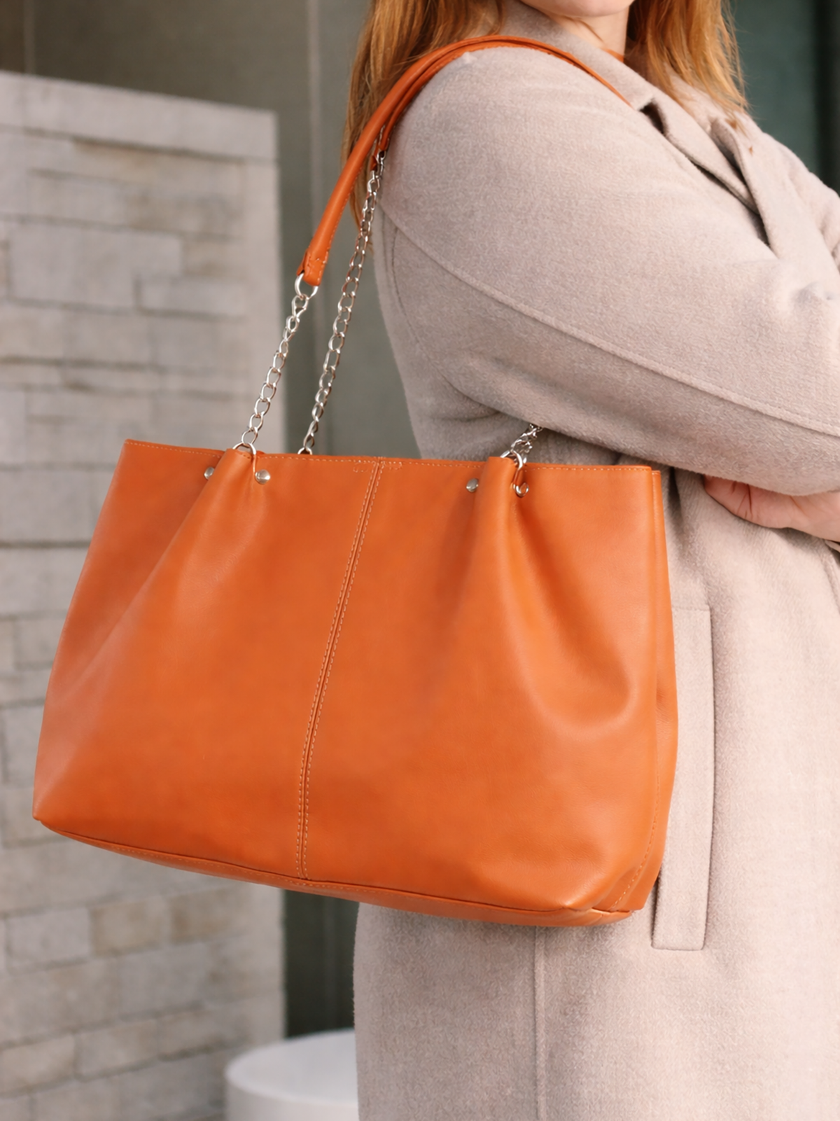 Sac cabas corail - Nina Casari
