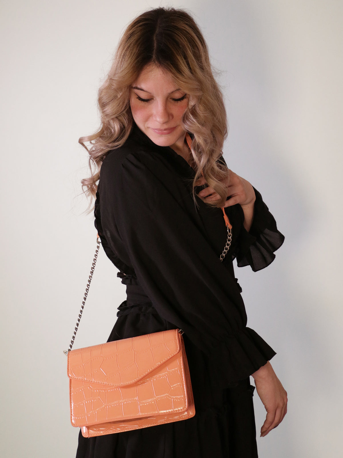 Sac bandoulière corail - Nina Casari