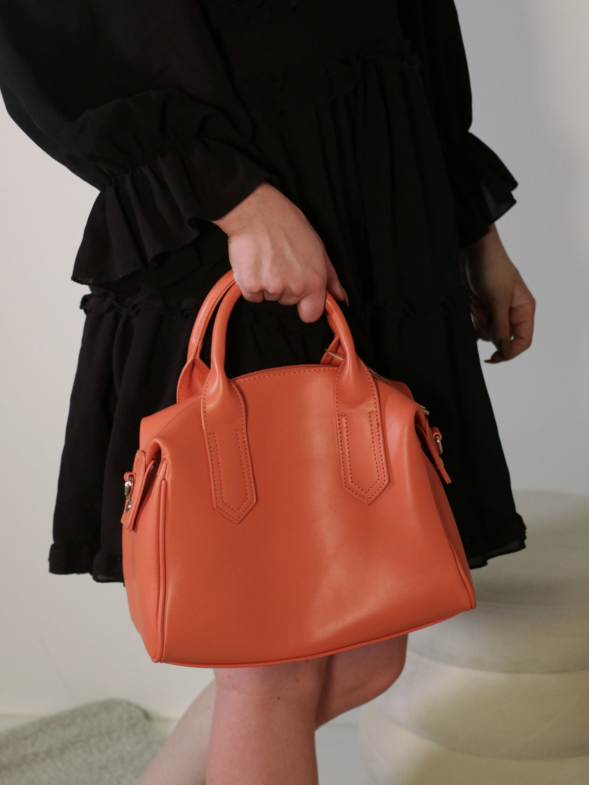 Sac cartable corail - Nina Casari