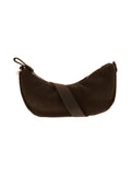Sac banane en velours côtelé porté bandoulière marron - Nina Casari