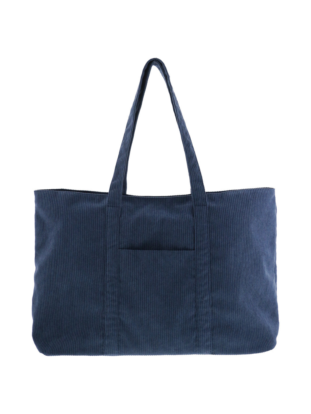 Tote bag en velours côtelé bleu - Nina Casari