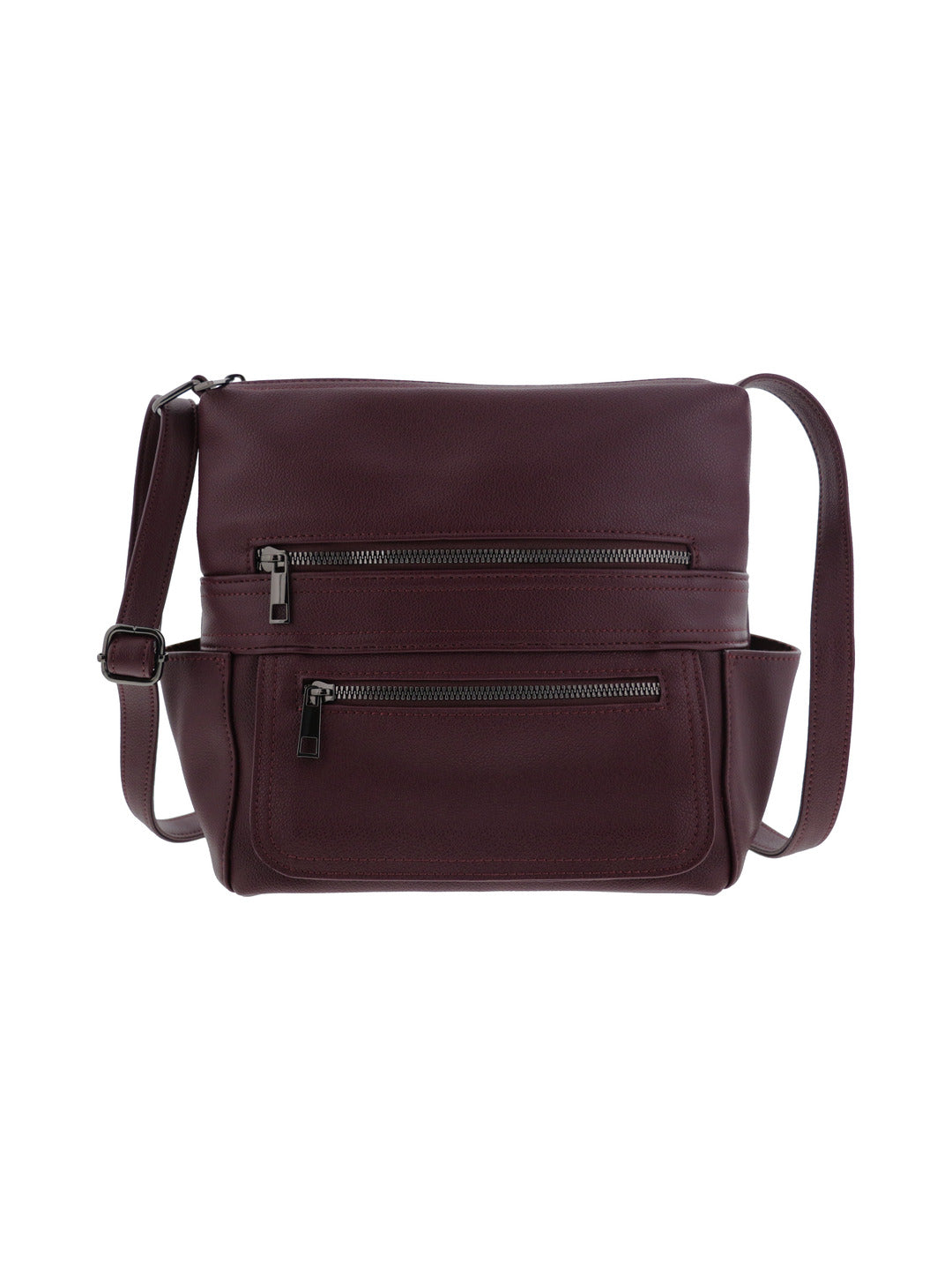 Sac multipoches porté épaule et travers violet - Nina Casari