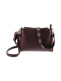 Sac bandoulière bi-matière violet - Nina Casari
