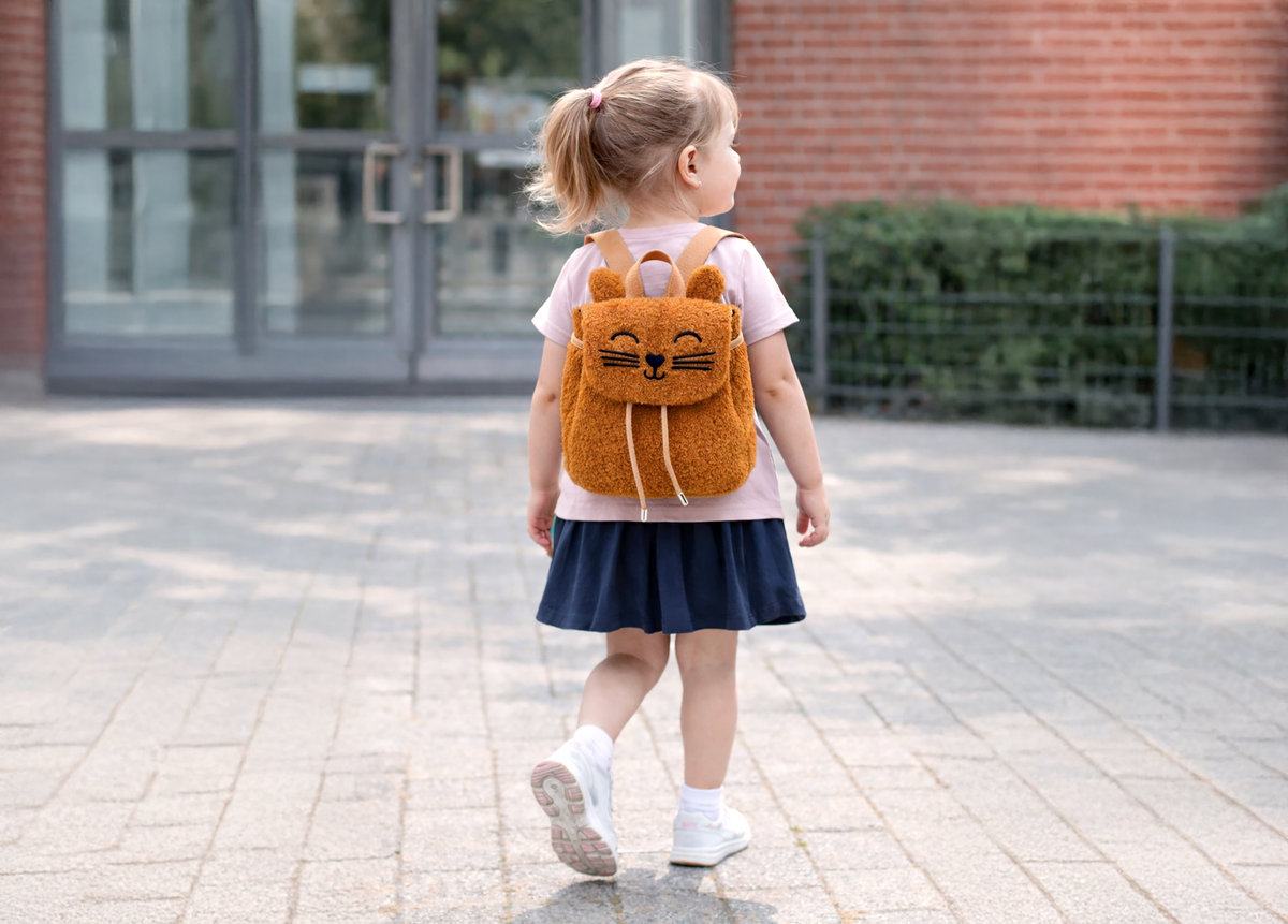 Sac a dos en sherpa camel - Pitchouns