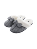 Chaussons mules gris à semelle à mémoire de forme - Le Bourget