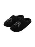 Chaussons mules noirs effet sherpa - Eleven Paris
