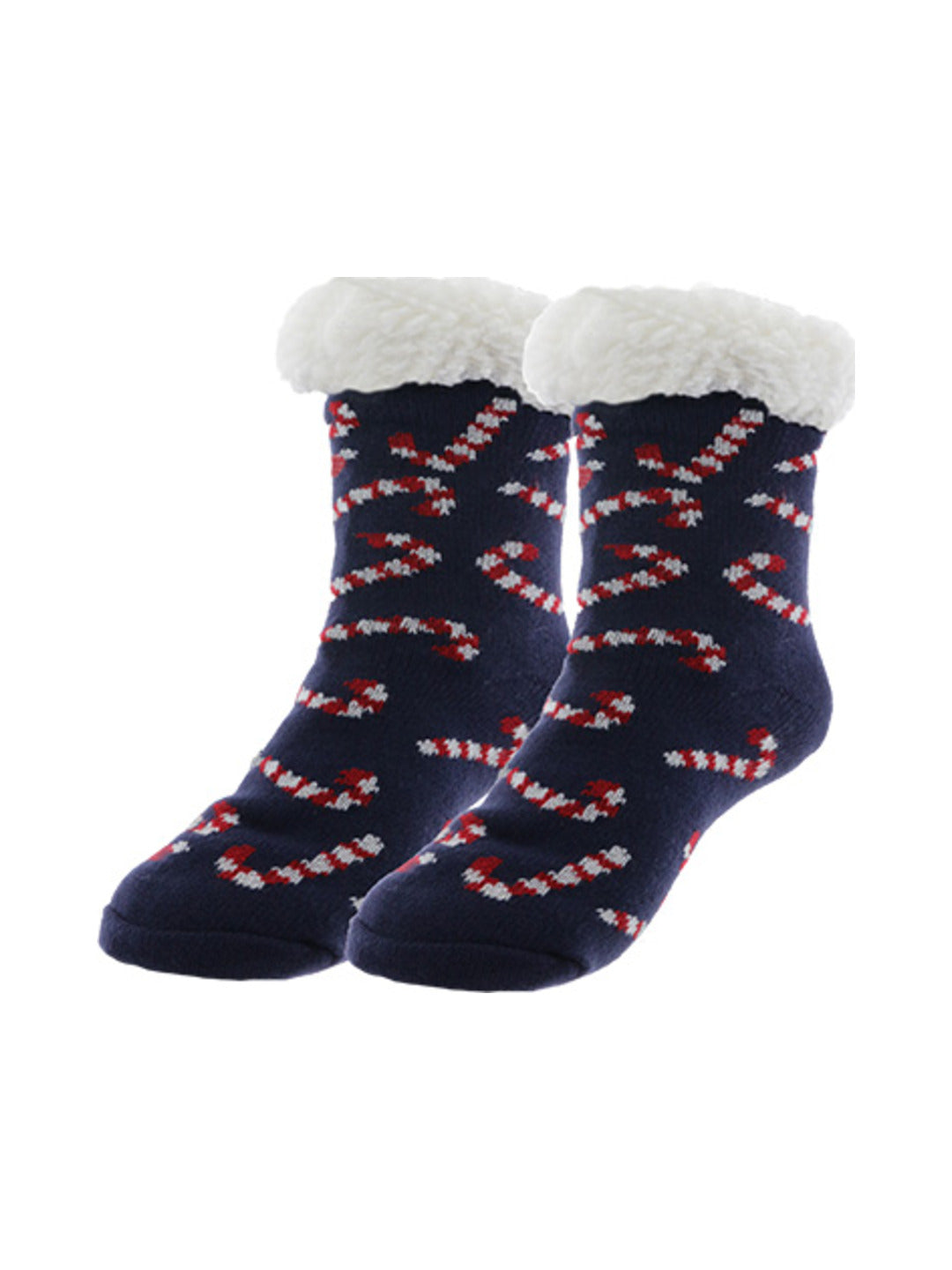 Chaussettes en maille multicolore jacquard sucre d'orge motif jacquard - Nina Casari