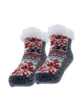 Chaussettes en maille multicolore motif jacquard - Nina Casari