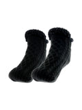 Chaussettes en maille noirs maille torsadée - Nina Casari