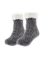 Chaussettes en maille grise  - Nina Casari