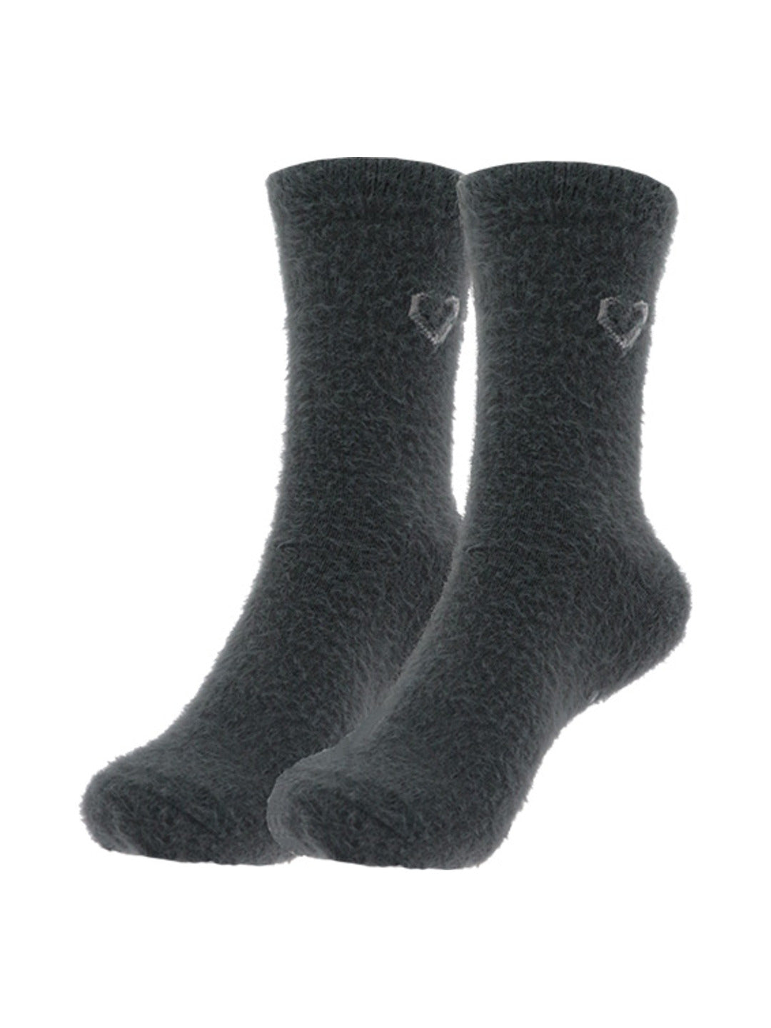 Chaussettes effet poilu gris clair - Nina Casari