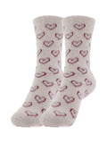 Chaussettes effet poilu roses clair - Nina Casari