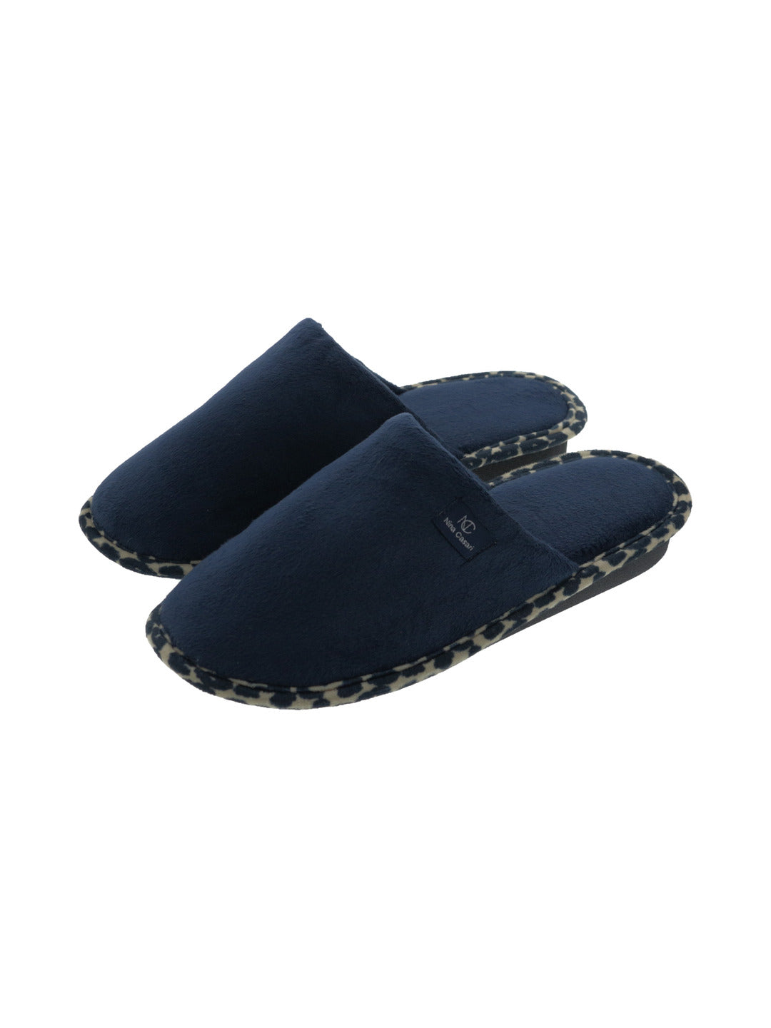Chaussons mules marine semelle compensée - Nina Casari