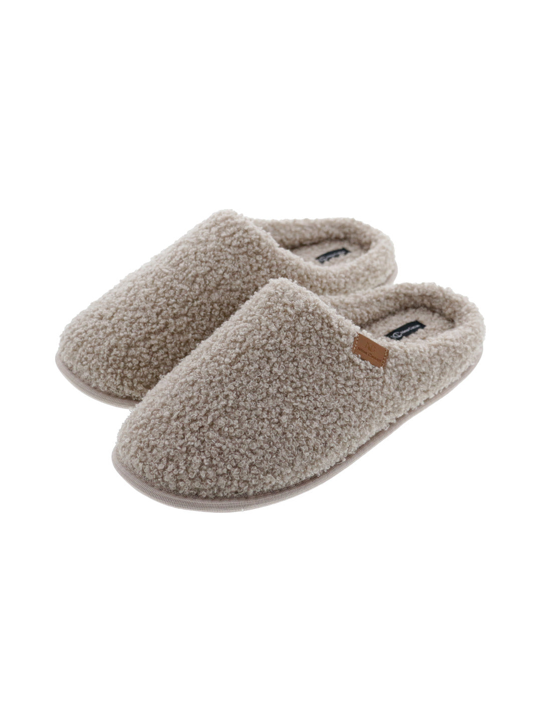 Chaussons mules beige effet sherpa - Nina Casari