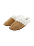 Chaussons mules camel avec fausse fourrure - Nina Casari
