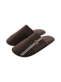 Chaussons mules marron effet suédine - Tom Smith